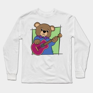 Bear Cub Guitar Music Long Sleeve T-Shirt